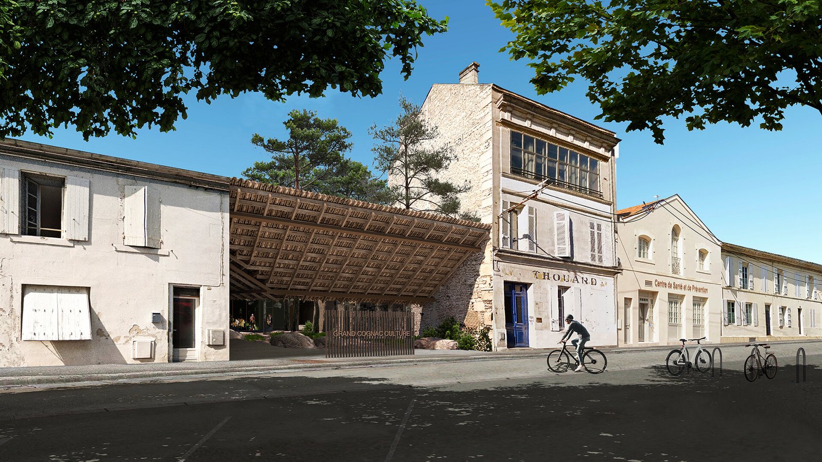 Vue extérieure du bâtiment