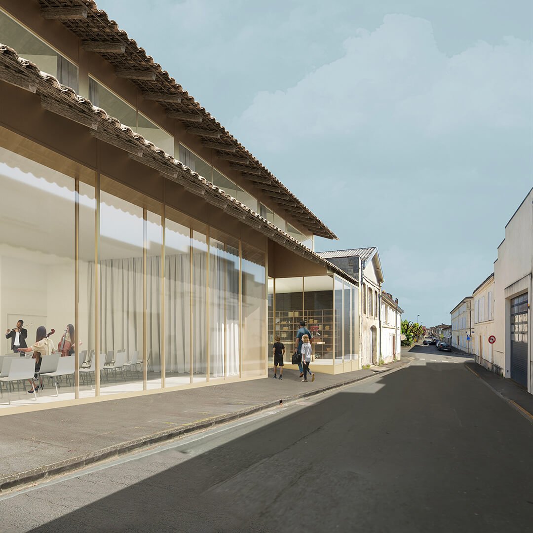 Jardin public attenant