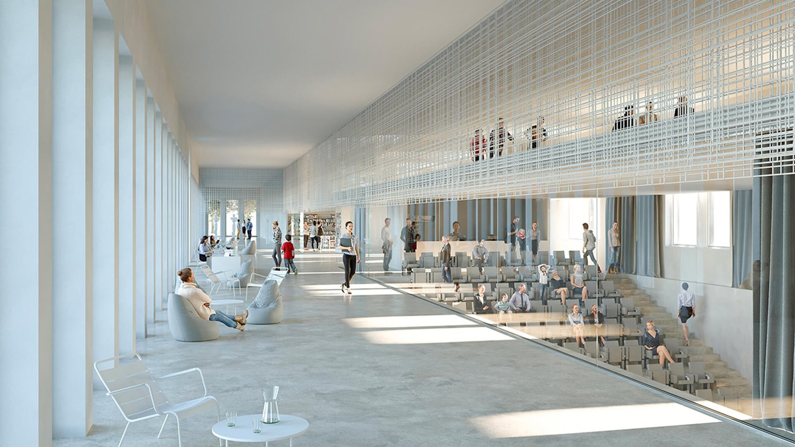 Vue intérieure du bâtiment