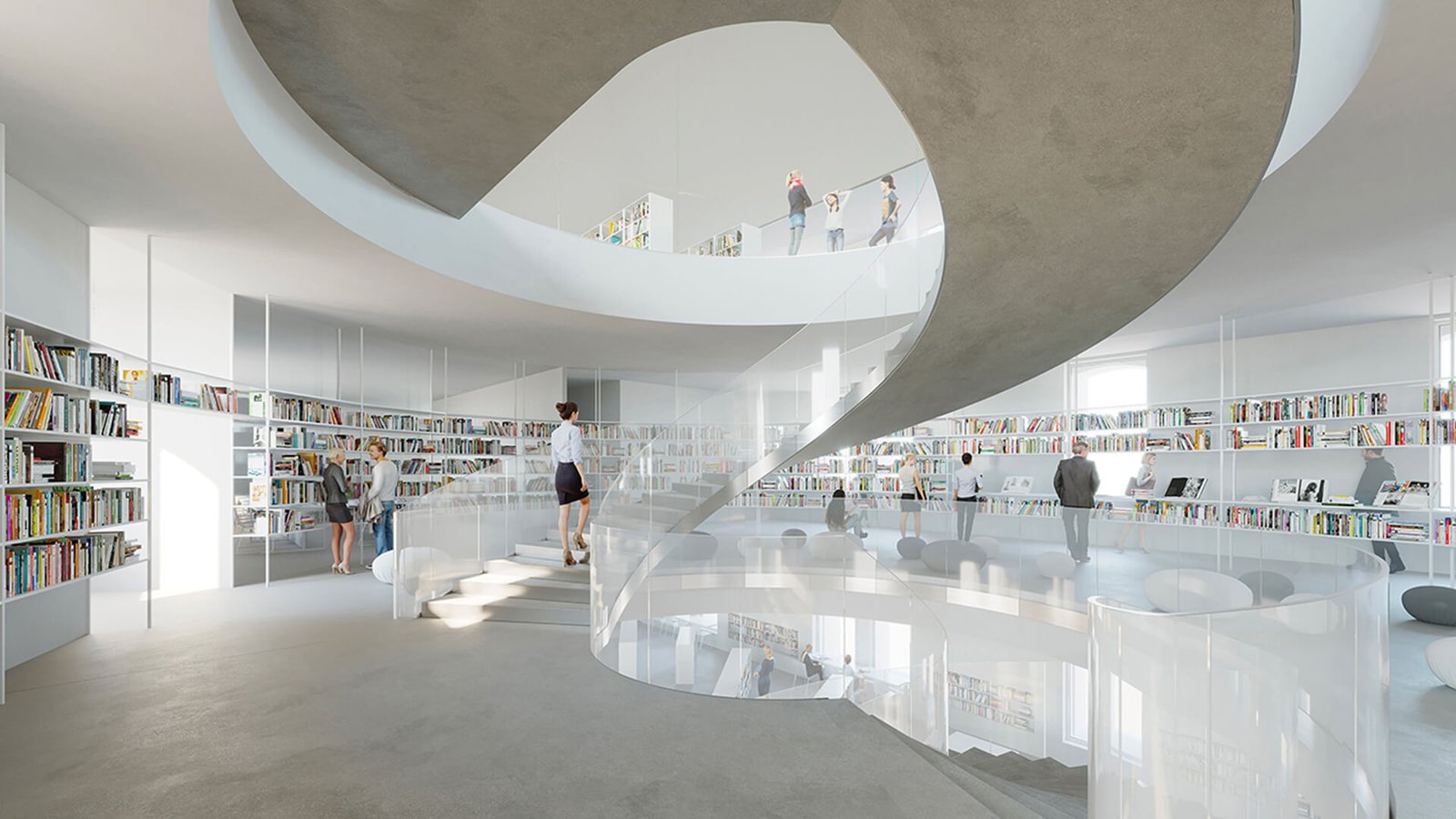 Vue intérieure du bâtiment